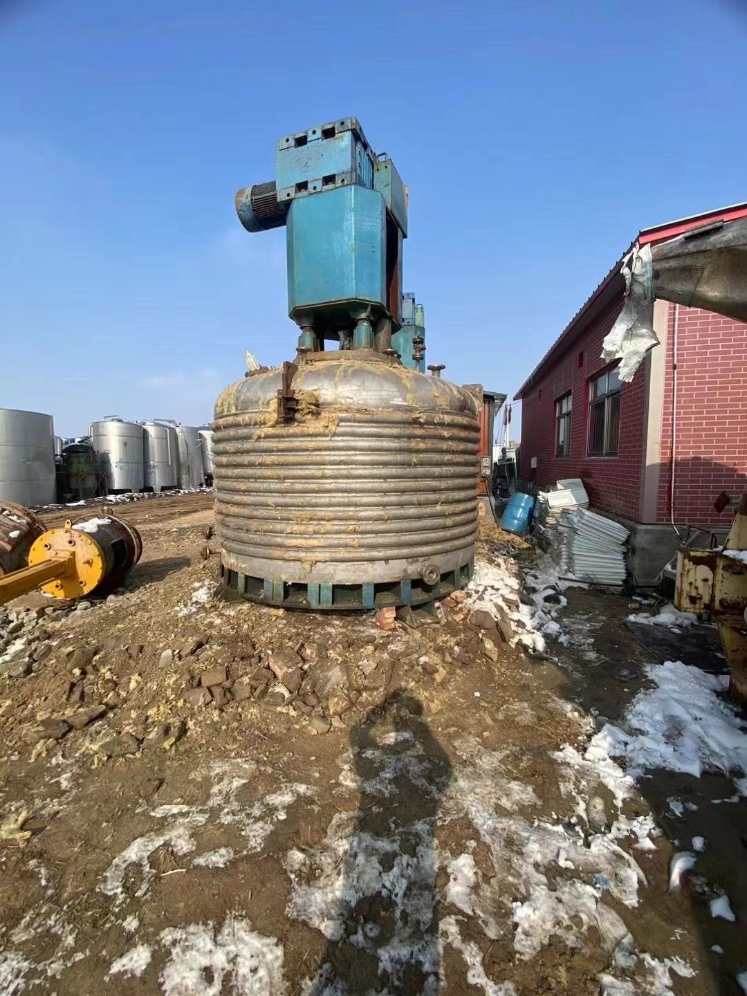 转让二手三合一过滤器 两台容积13立方三合一洗涤过-2