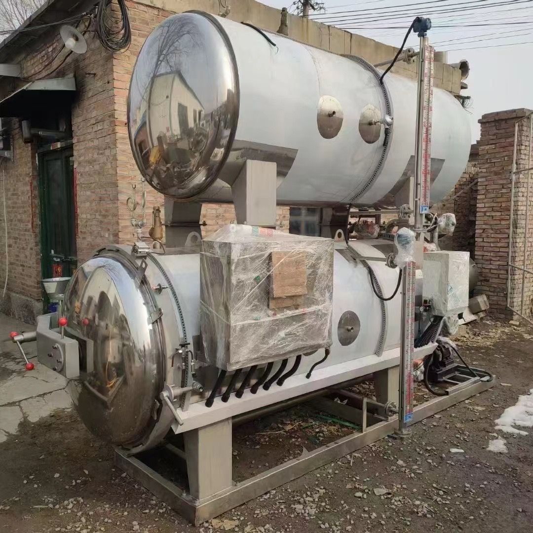 转让二手全自动杀菌锅 一套2.1立方全自动双层杀菌-1