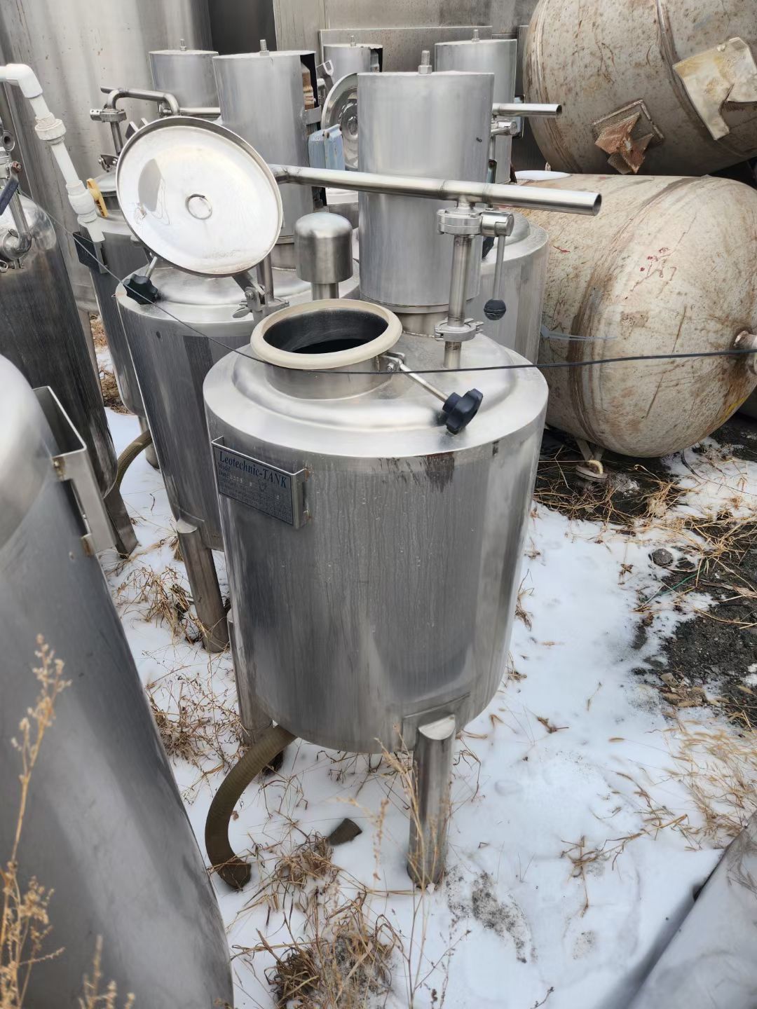 转让二手双层乳化罐 五台容积200L进口抛光乳化罐-1