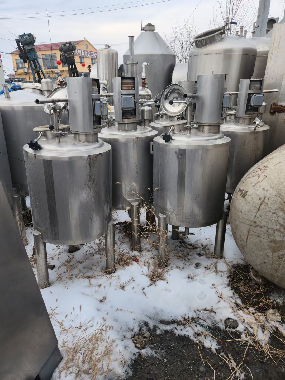 转让二手双层乳化罐 五台容积200L进口抛光乳化罐-2