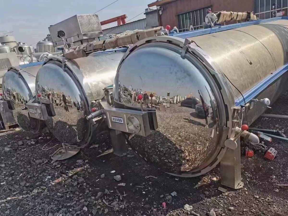 转让二手全自动杀菌锅 一套三锅并联4.47立方全自-1