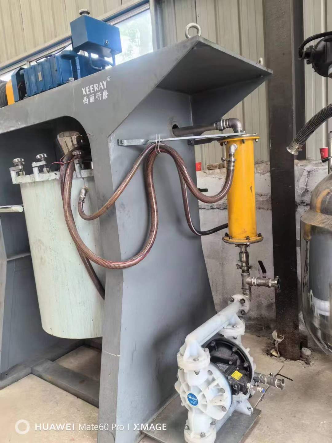 转让二手球磨机 一台容积500L聚源脂材质立式球磨-2