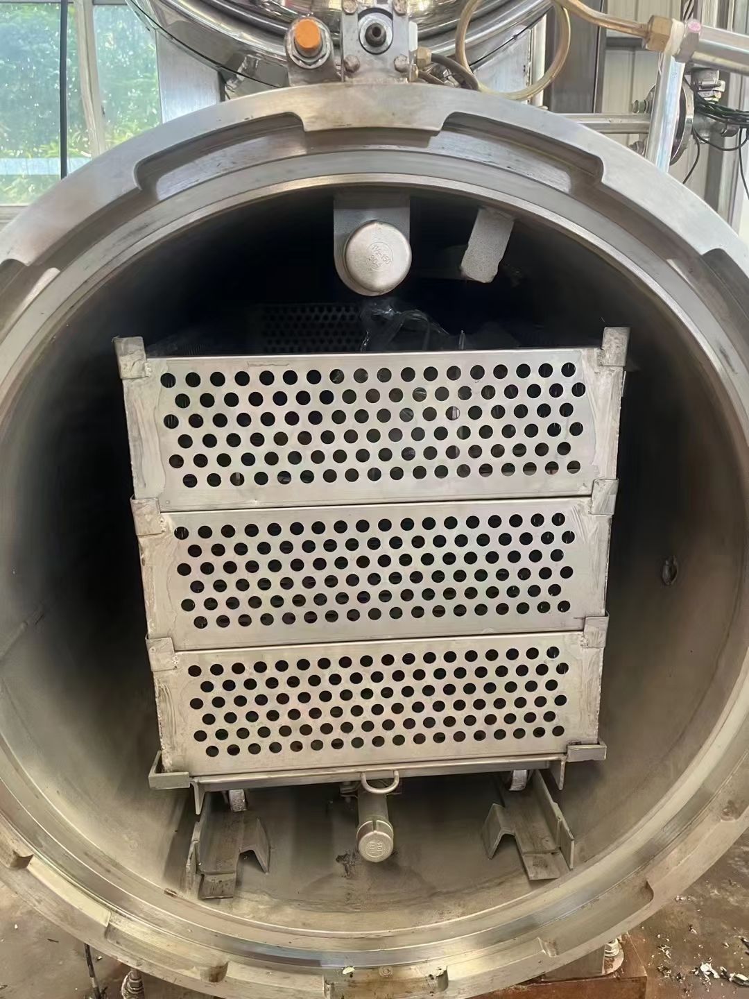 转让二手双层杀菌锅 一套0.55立方全自动电气两用-2