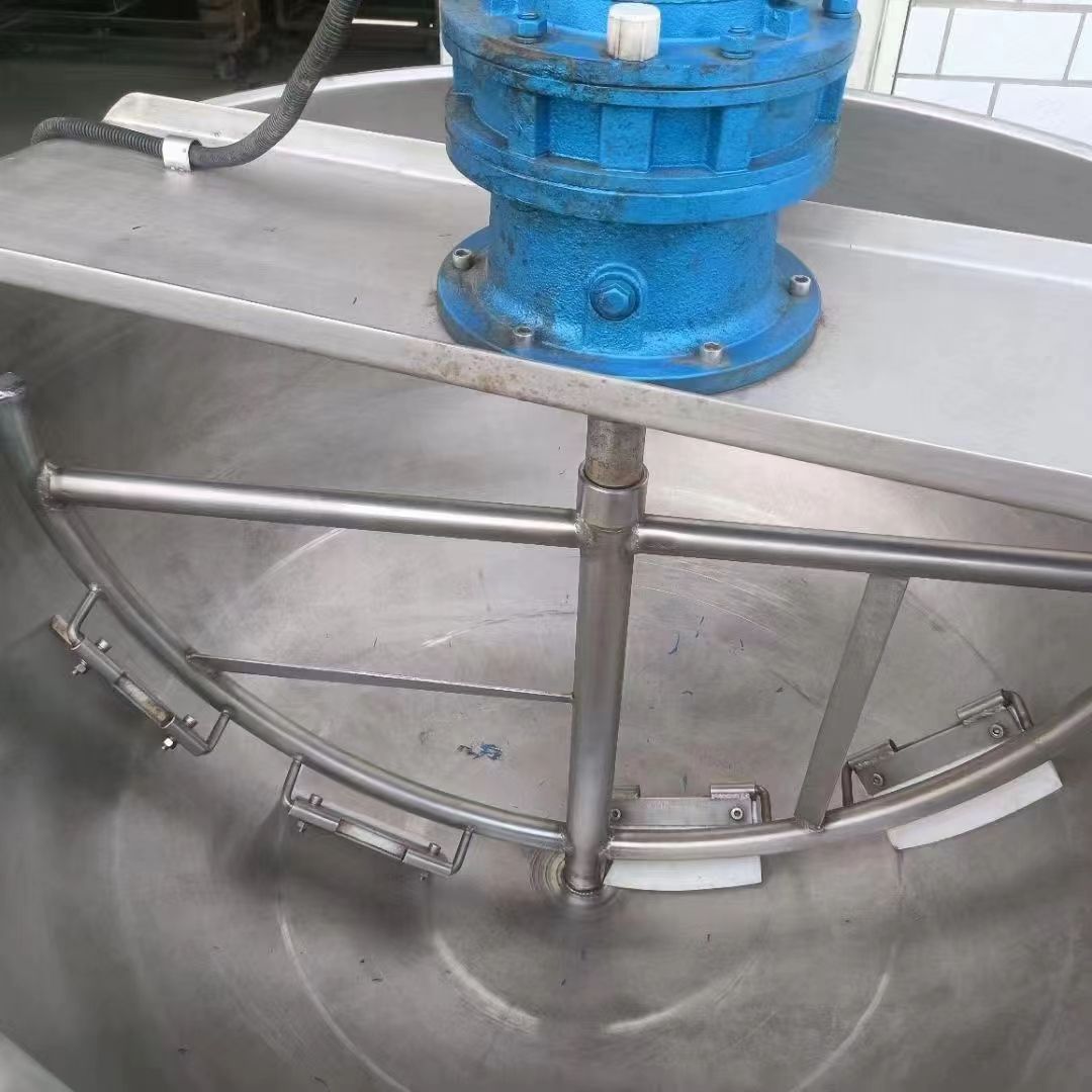 转让二手搅拌夹层锅 两台容积500升不锈钢电加热搅-2