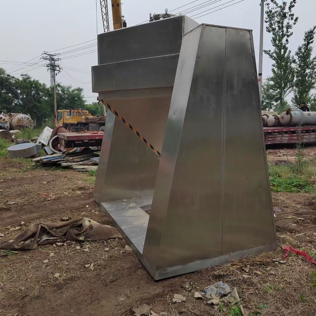 转让二手方锥混合机 一台容积2500L全不锈钢方锥-2