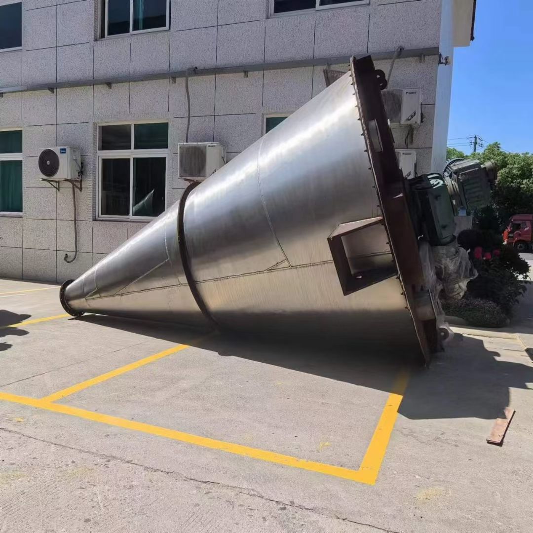 转让二手锥形混合机 三台容积15立方三螺旋不锈钢锥-1