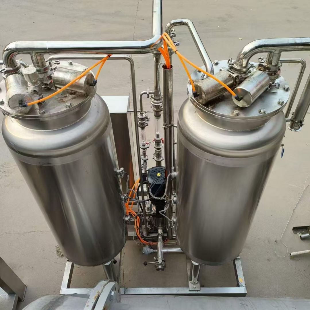 转让二手汽水混合机 一台容积4T全不锈钢汽水混合机-2