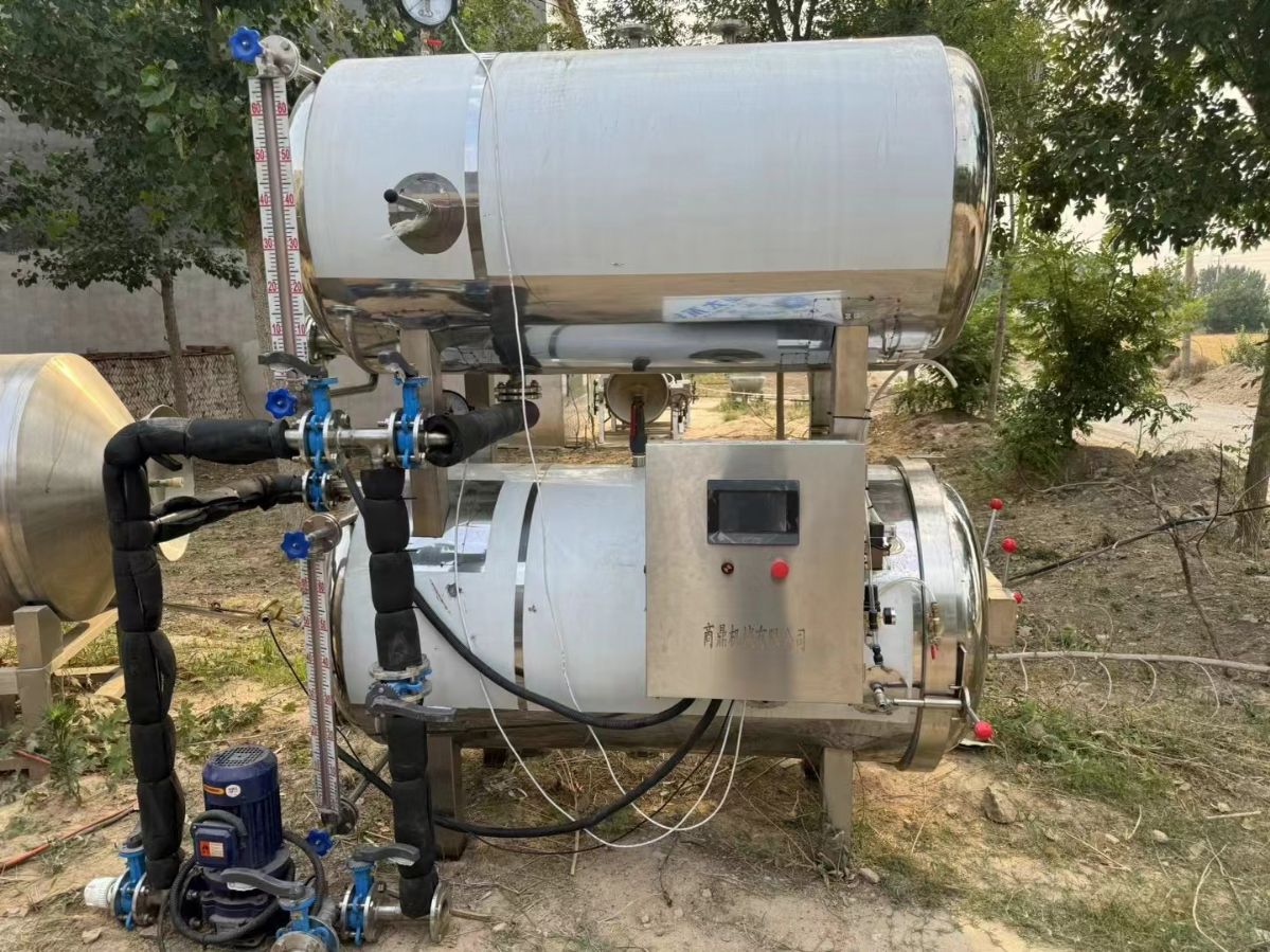 转让二手双层杀菌锅 一套0.88立方电加热全自动双-1