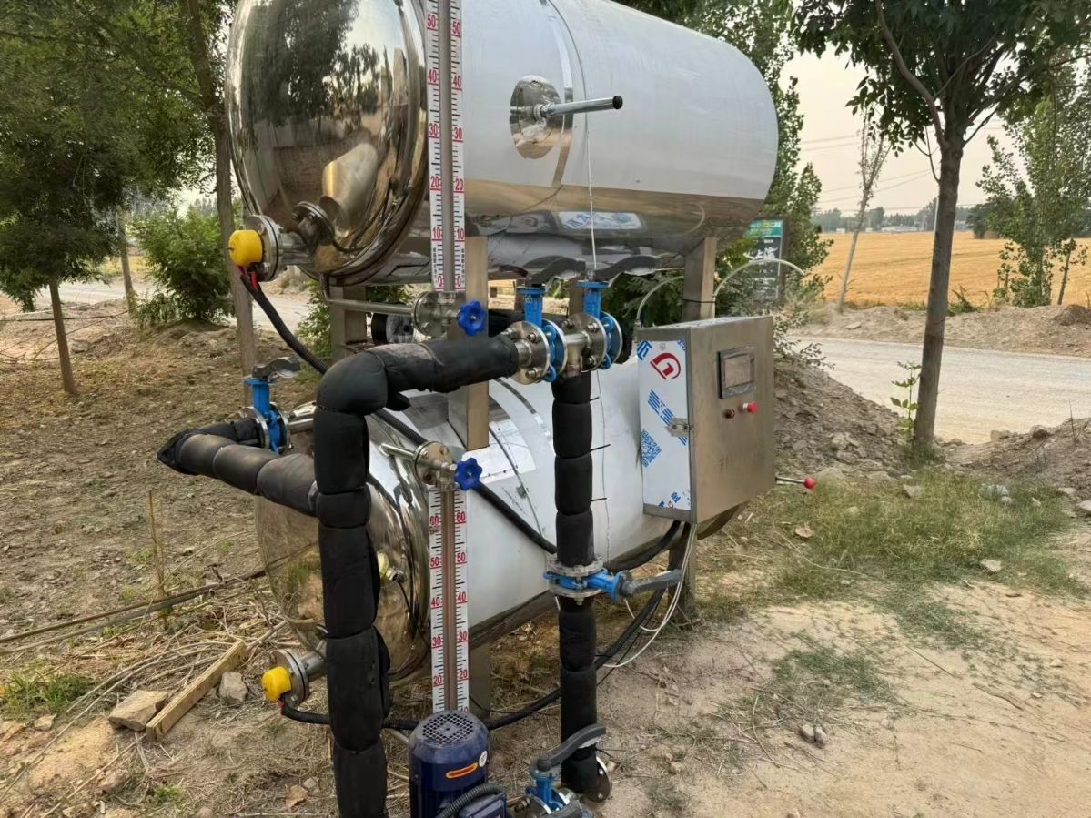 转让二手双层杀菌锅 一套0.88立方电加热全自动双-2