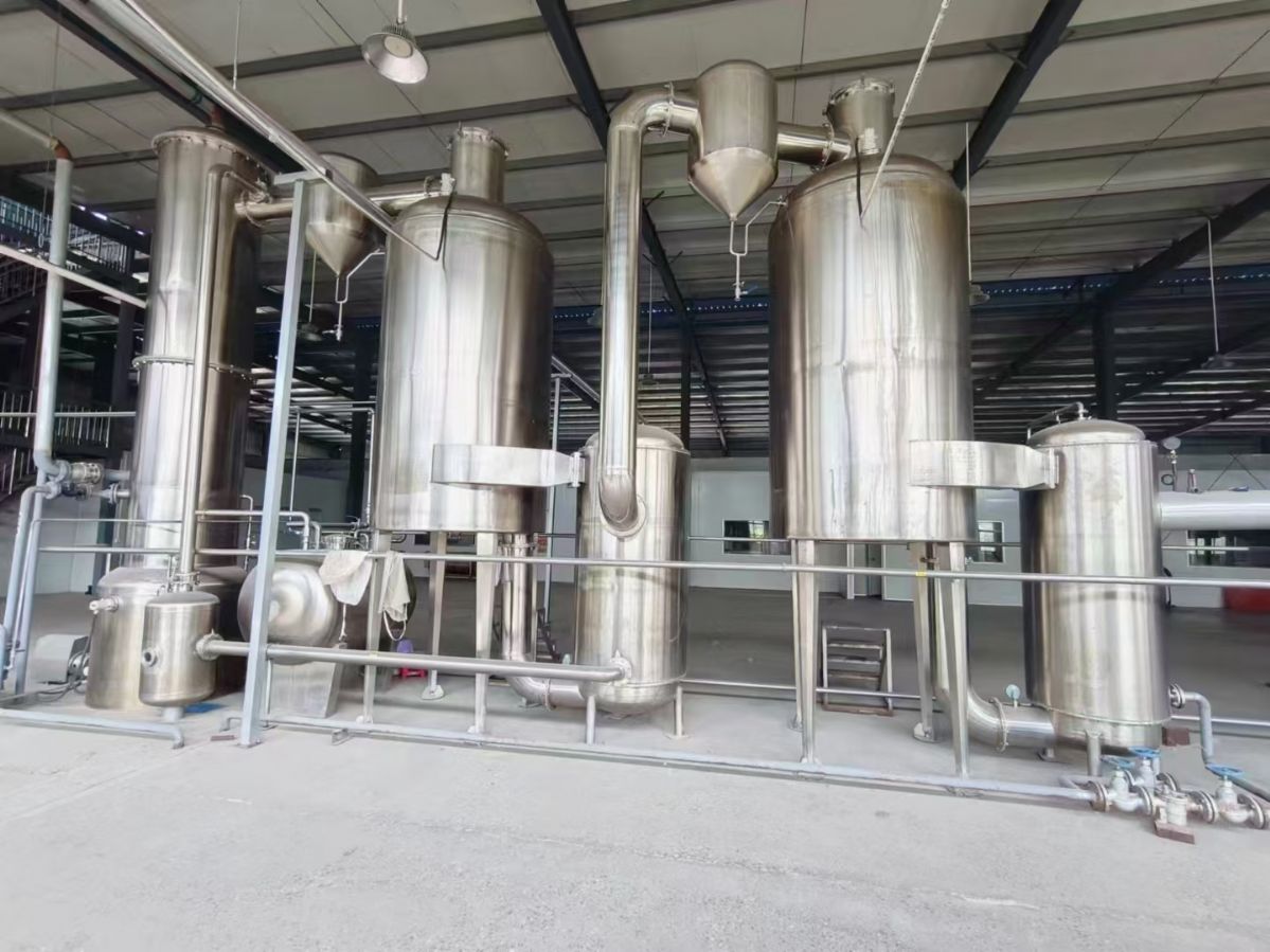 转让二手浓缩蒸发器 一套三效2吨浓缩蒸发器 合格证-2