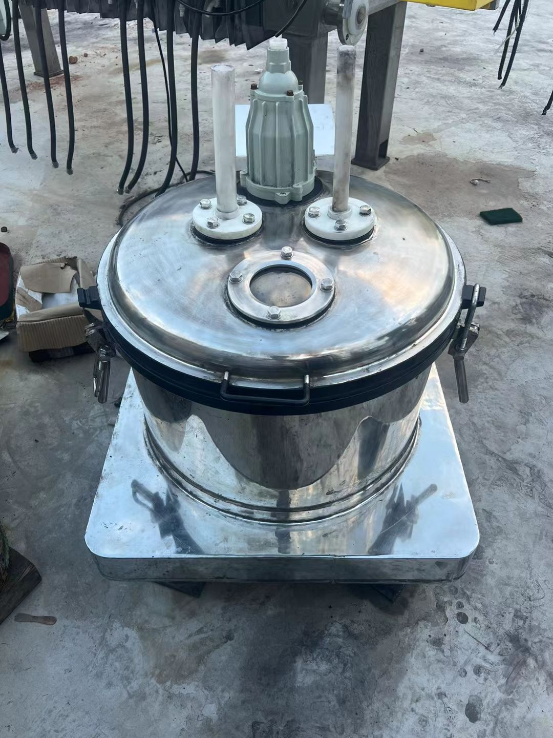 转让二手平板离心机 一台450型内衬哈拉平板密闭离-1