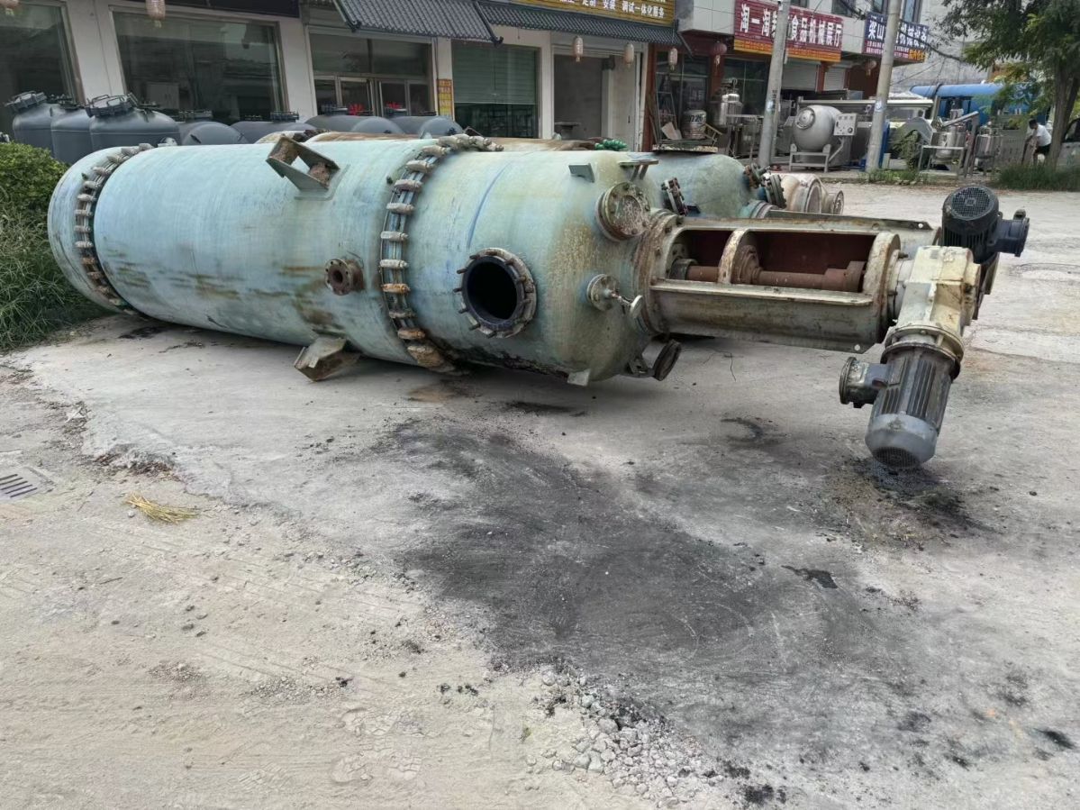 转让二手薄膜蒸发器 两台15平方南京正源产搪瓷薄膜-2