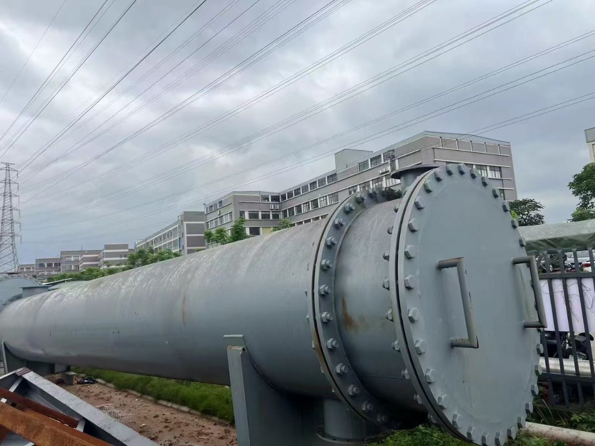 转让二手列管冷凝器 一台换热面积500平方全碳钢列-2