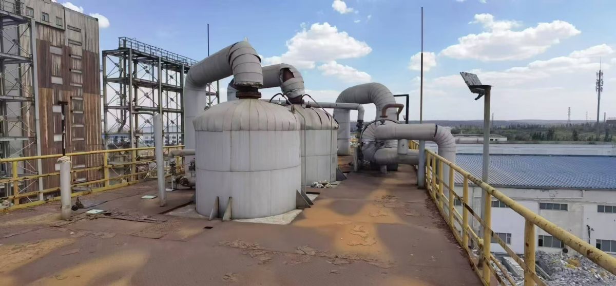 转让二手强制循环蒸发器 一套三效20吨钛材强制循环-2