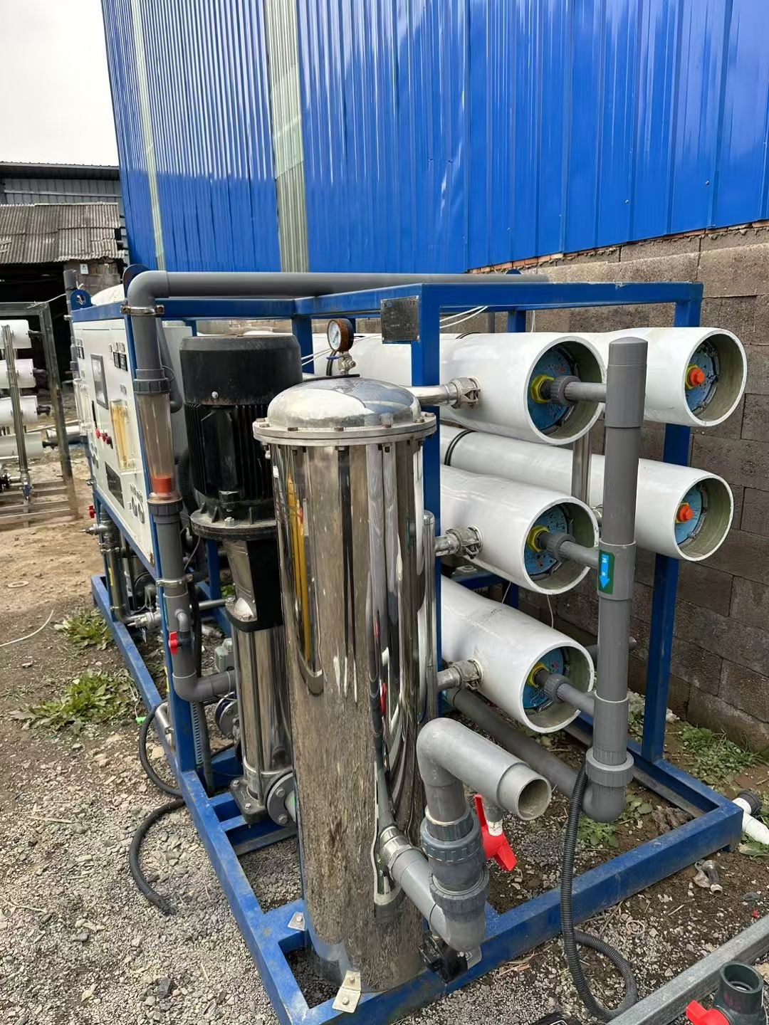转让二手双机水处理 一套处理量6吨含过滤罐反渗透双-2