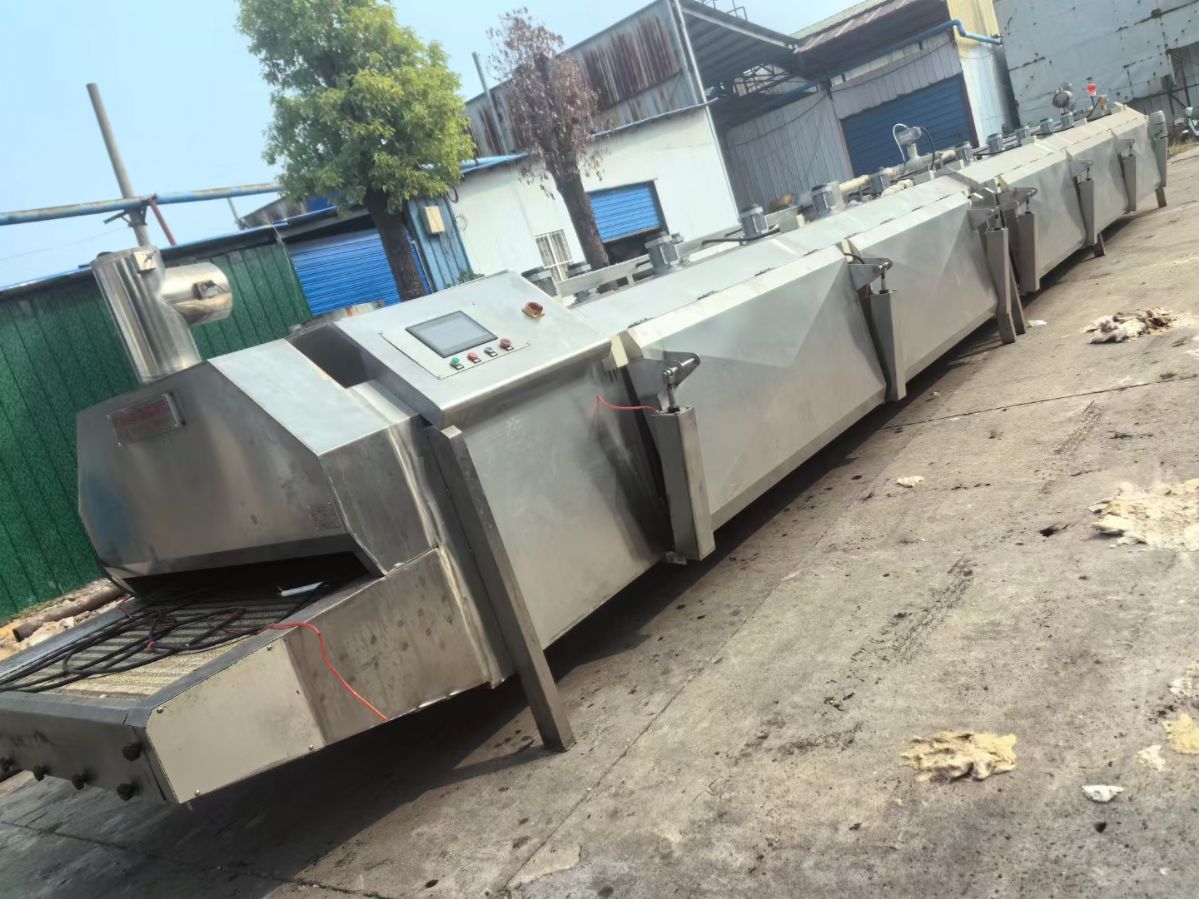 转让二手液氮速冻机 一套宽度1.6米X15.5米科-1