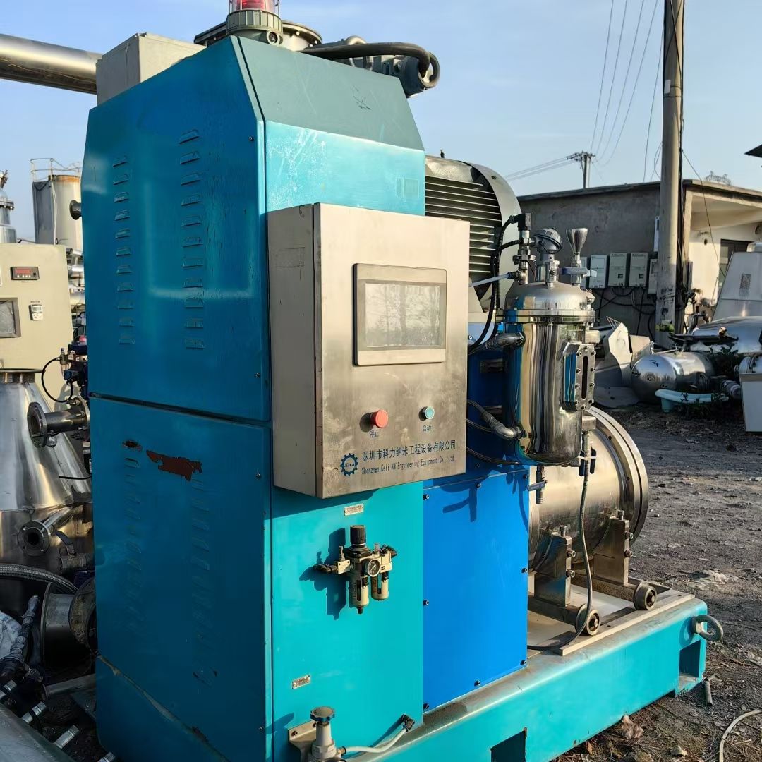 转让二手卧式砂磨机 一台容积90L深圳科力产陶瓷纳-1