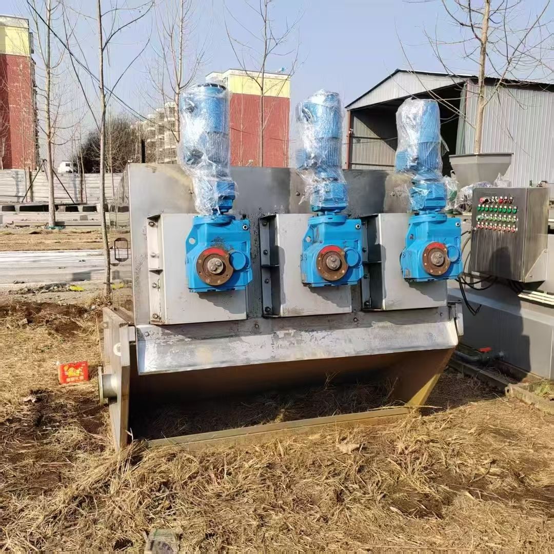 转让二手污泥脱水机 两套403型配带加药装置叠螺污-2