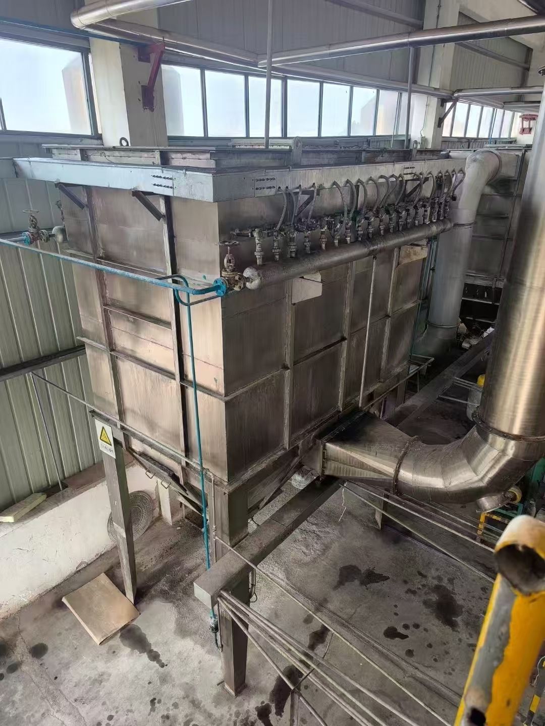转让二手流化床干燥机 两套1米X9米振动式直线流化-2