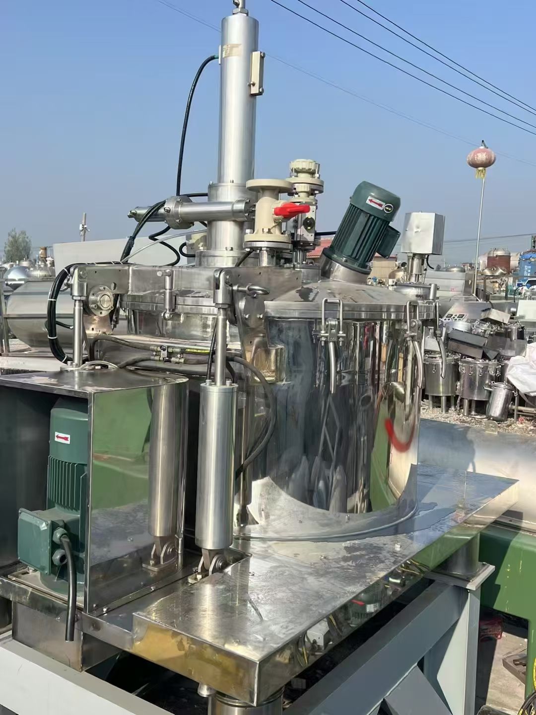 转让二手平板离心机 一台1米江苏图胜产拉袋刮刀下卸-2