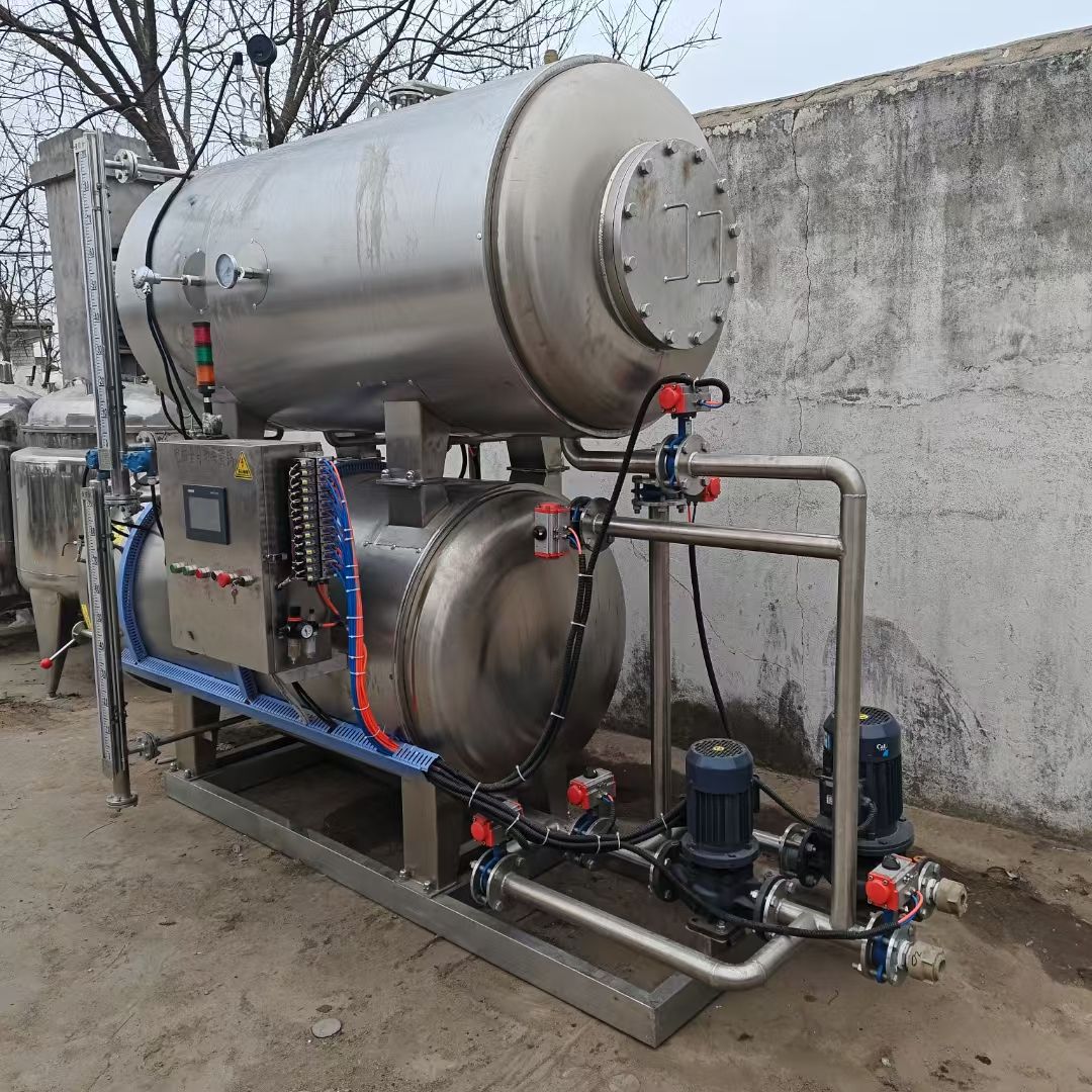 转让二手双层杀菌锅 一台容积1.32立方全自动蒸汽-1