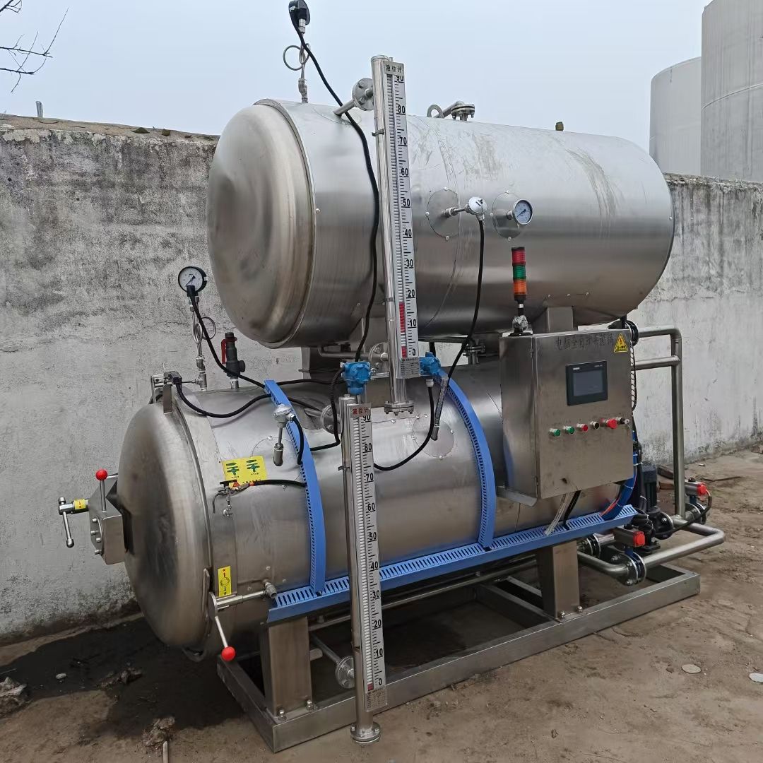 转让二手双层杀菌锅 一台容积1.32立方全自动蒸汽-2