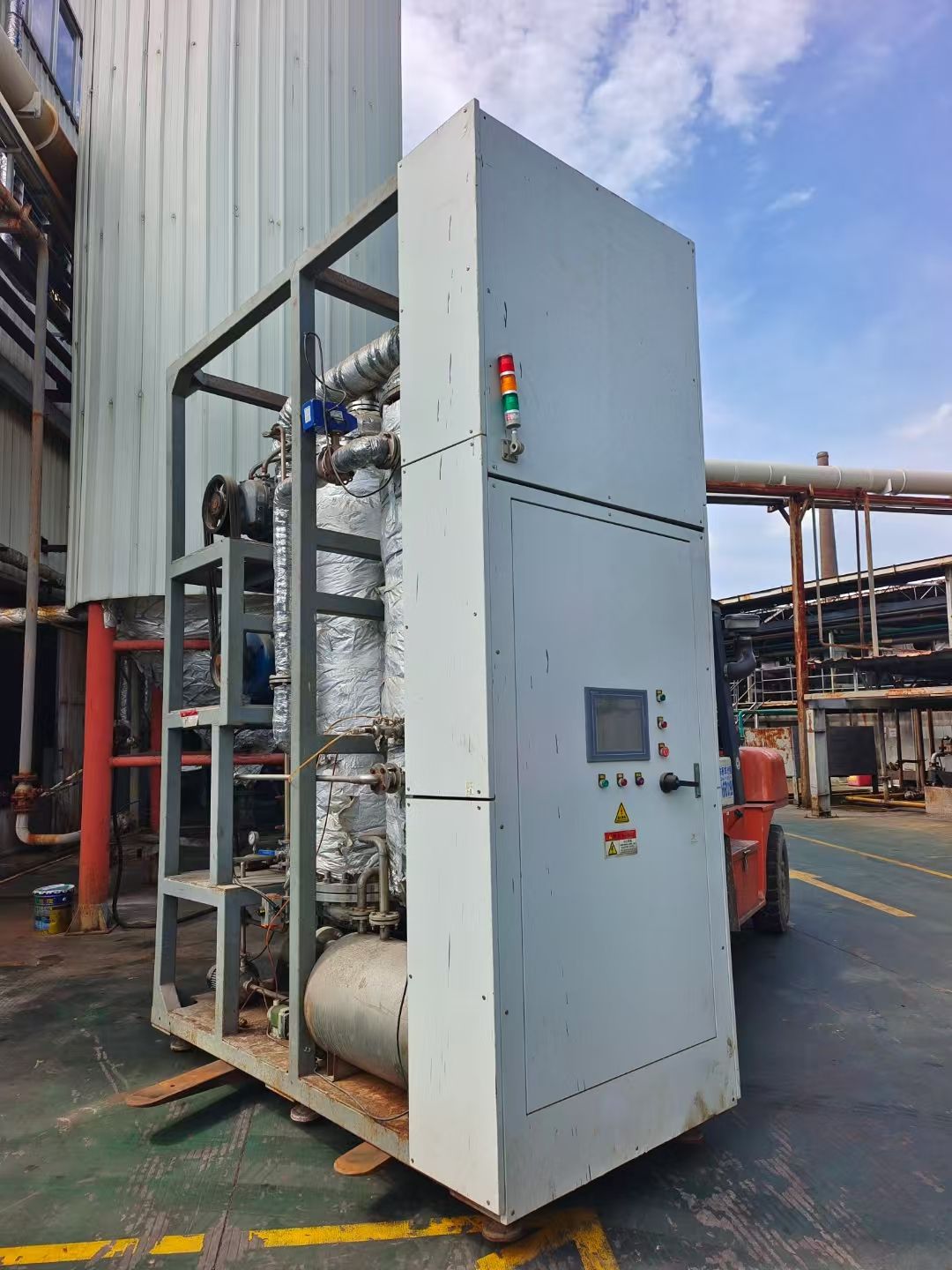 转让二手MVR蒸发器 一套容积300L撬装式MVR-2