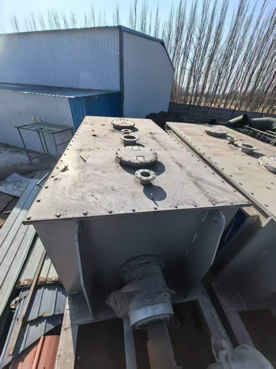 转让二手螺带混合机 六台容积10立方电加热卧式螺带-1