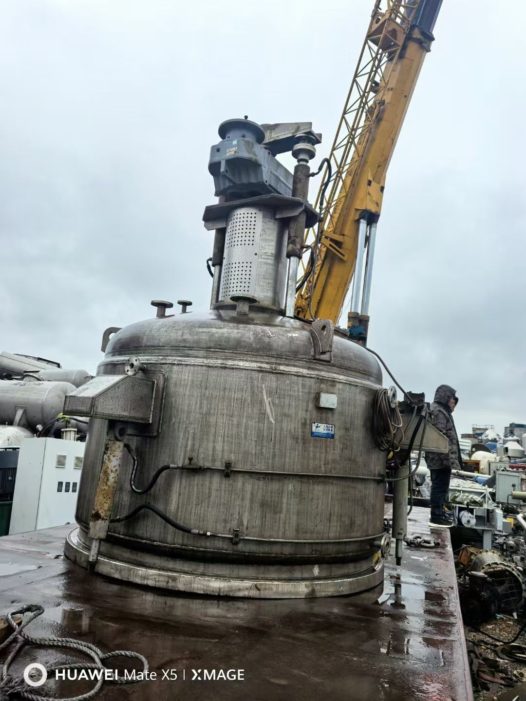 转让二手三合一过滤机 一台容积5立方三合一洗涤过滤-1