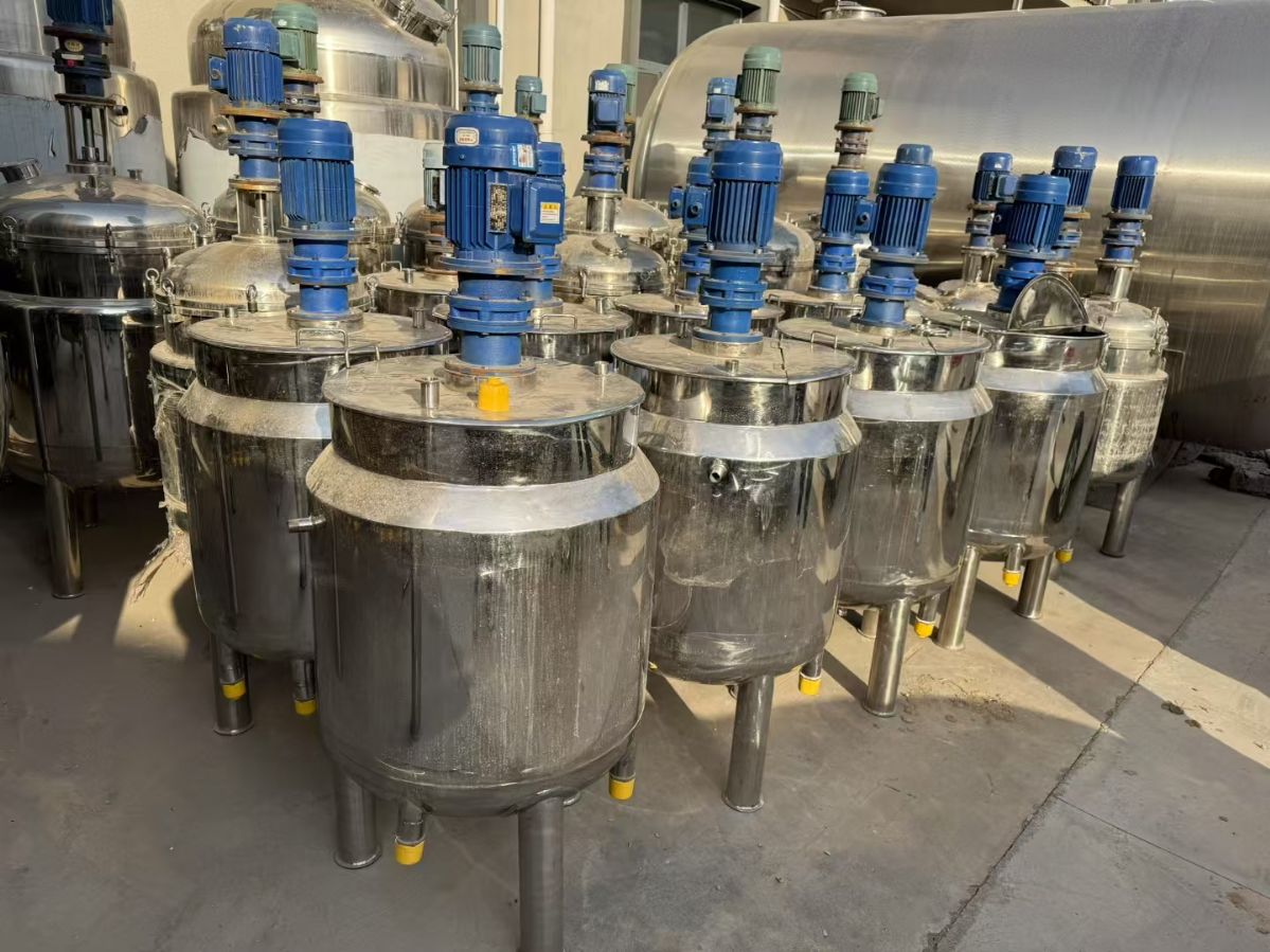 转让二手电加热搅拌罐 10台容积200L上平口电加-2