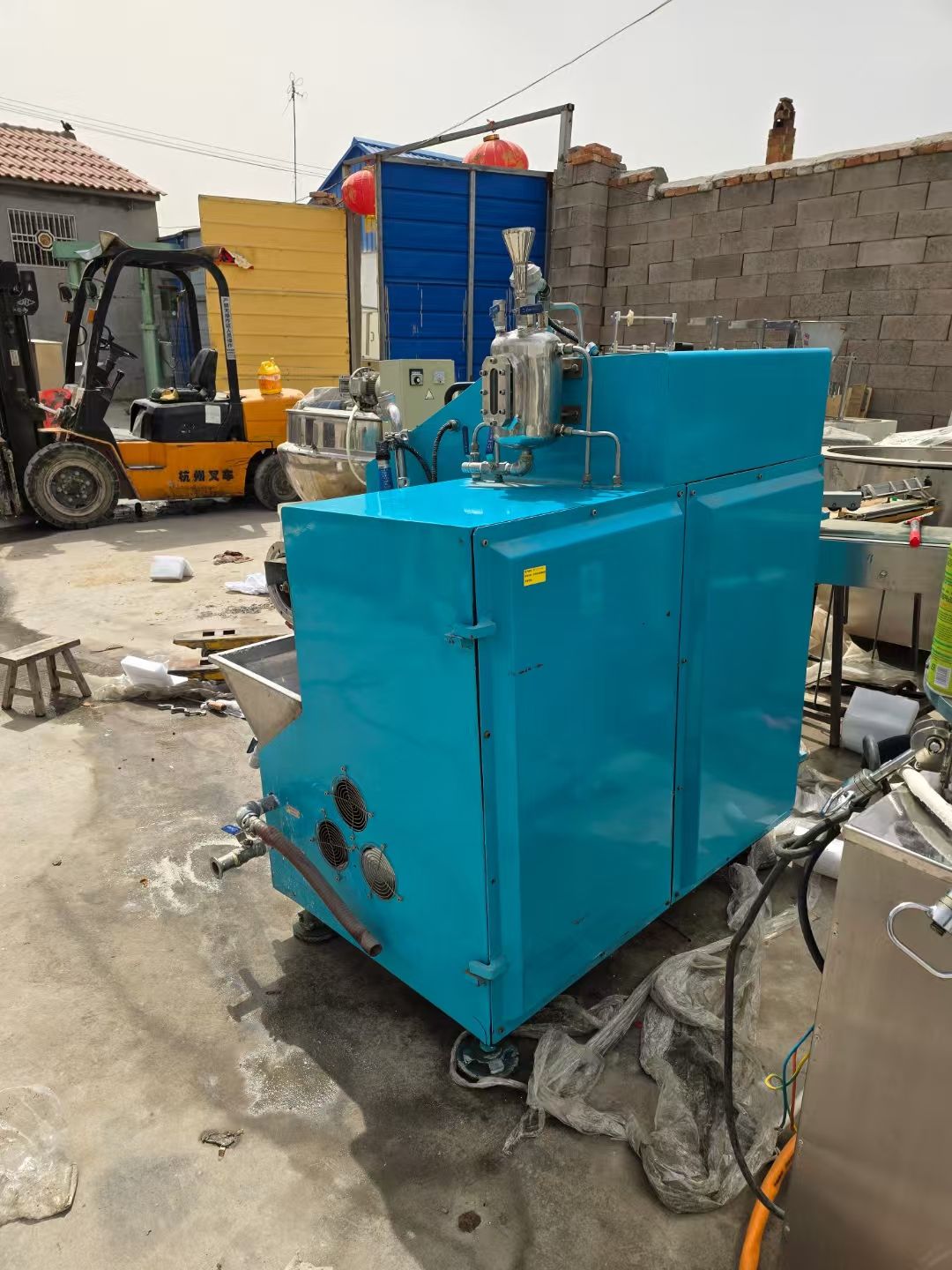 转让二手卧式砂磨机 一台容积3升卧式陶瓷纳米砂磨机-2