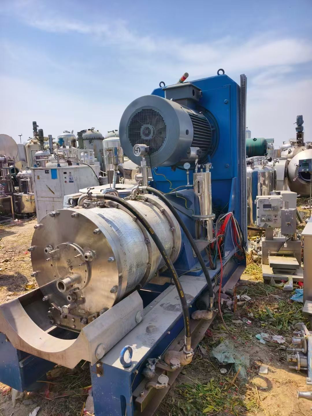 转让二手卧式砂磨机 一台容积180升大型卧式砂磨机-1