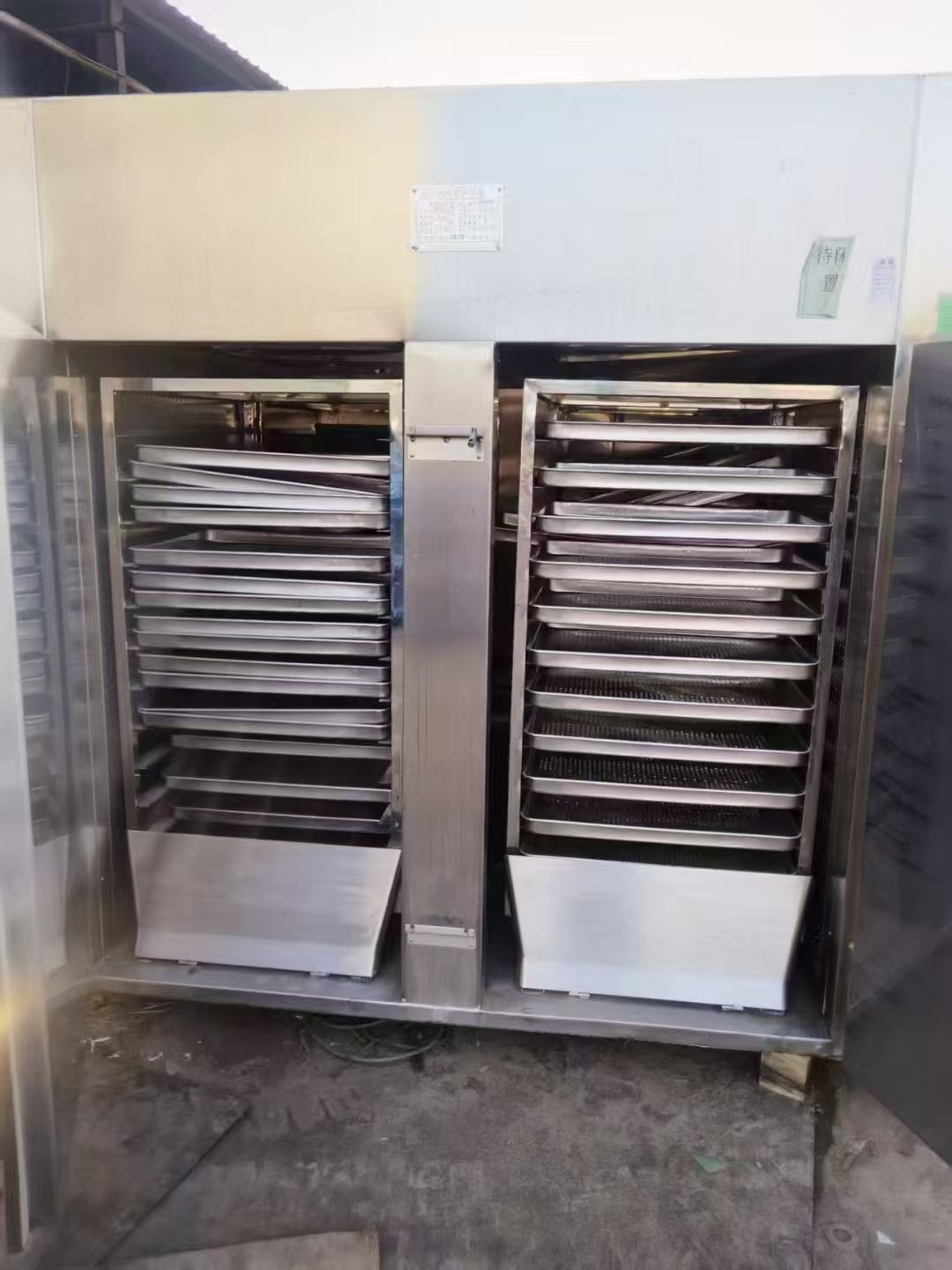 转让二手热风烘箱 一台两门四车96盘电气两用热风循-2
