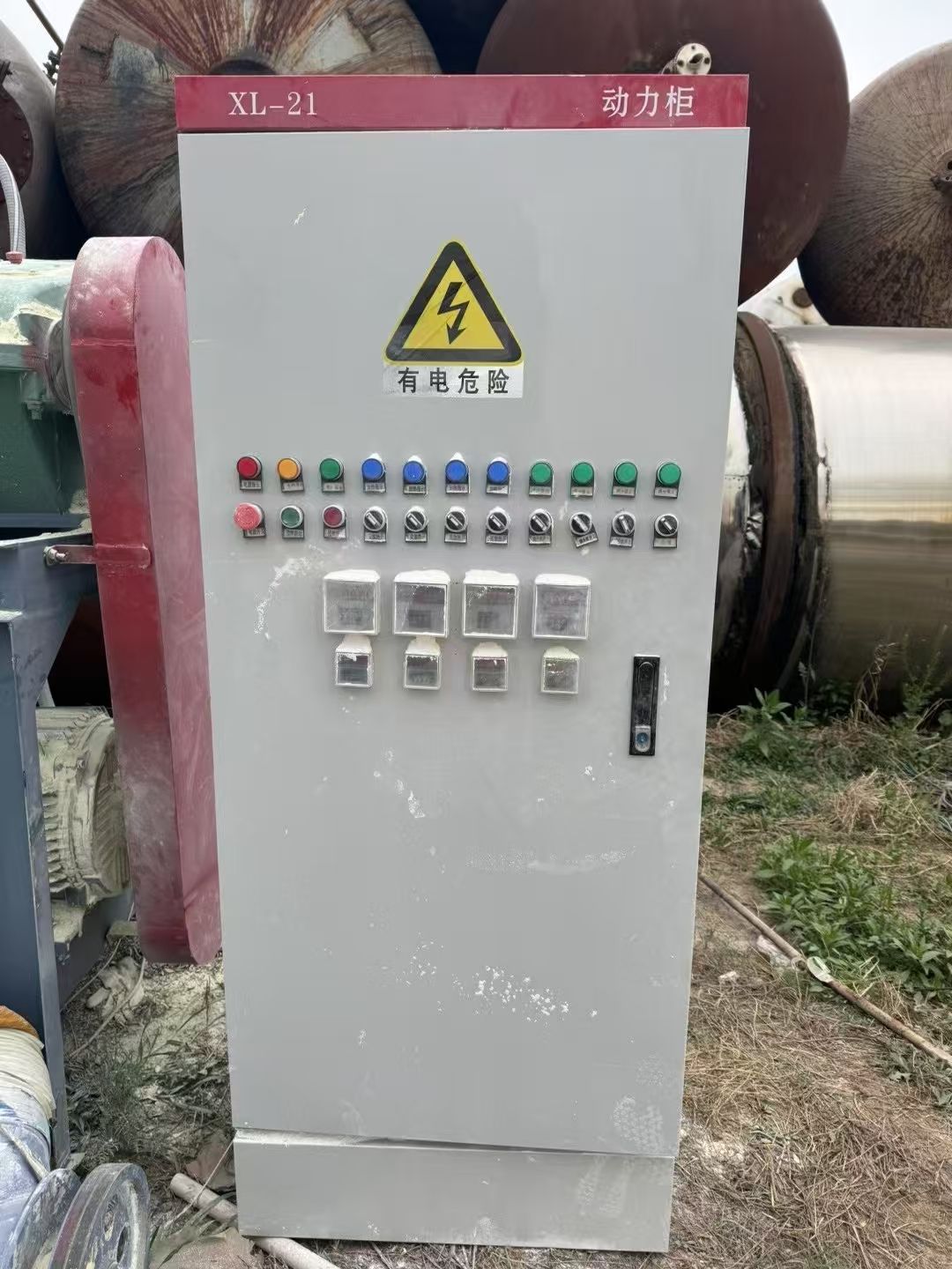 转让二手螺带混合机 一台容积5立方电加热卧式碳钢螺-2