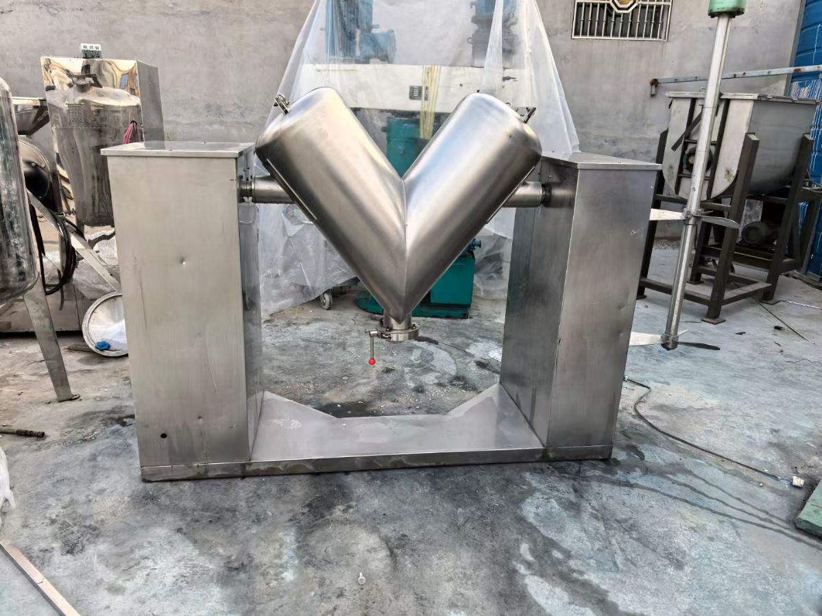 转让二手V型混合机 一台容积150升食品级V型高效-2