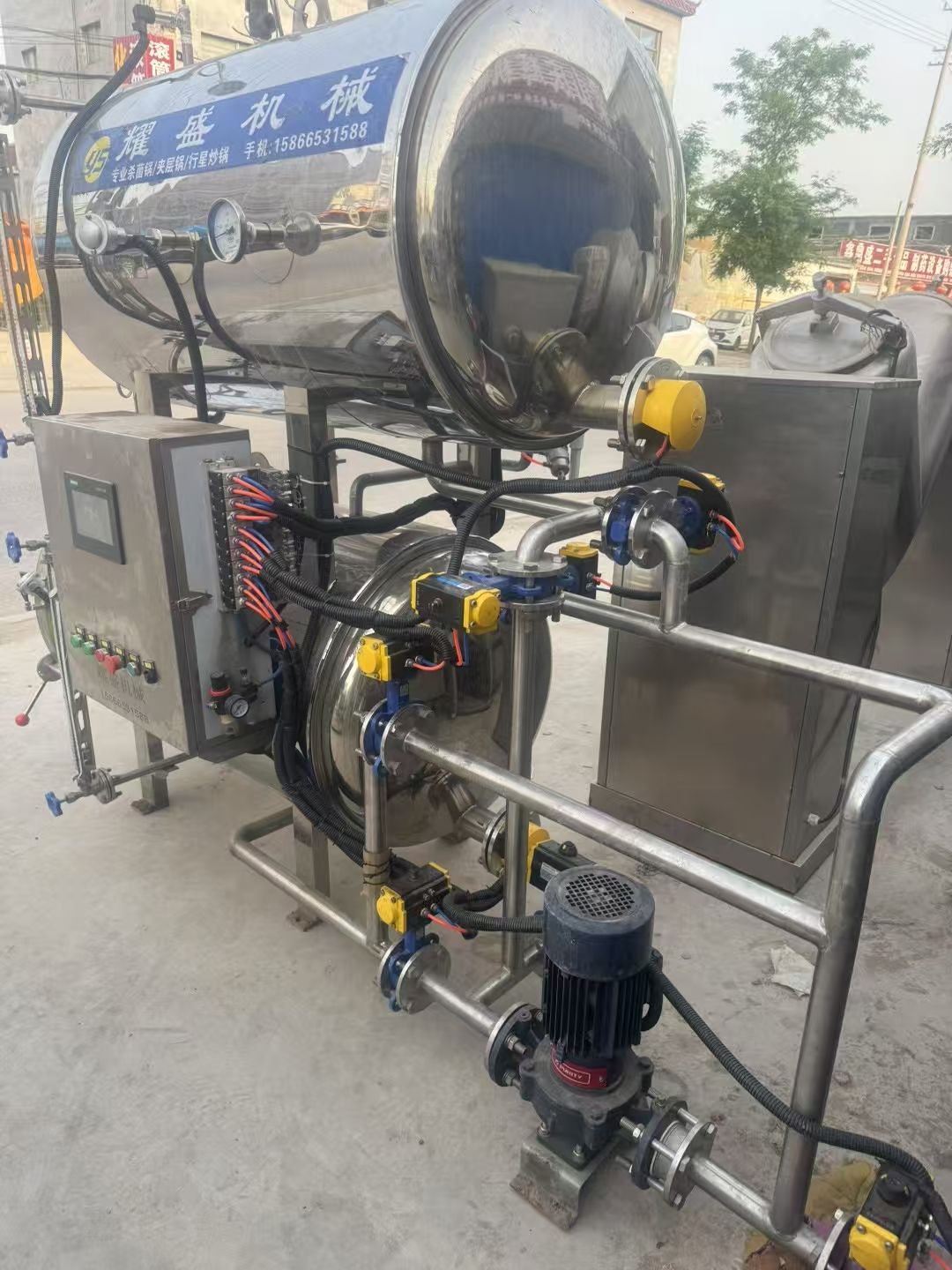 转让二手双层杀菌锅 一台容积0.54立方全自动电加-1