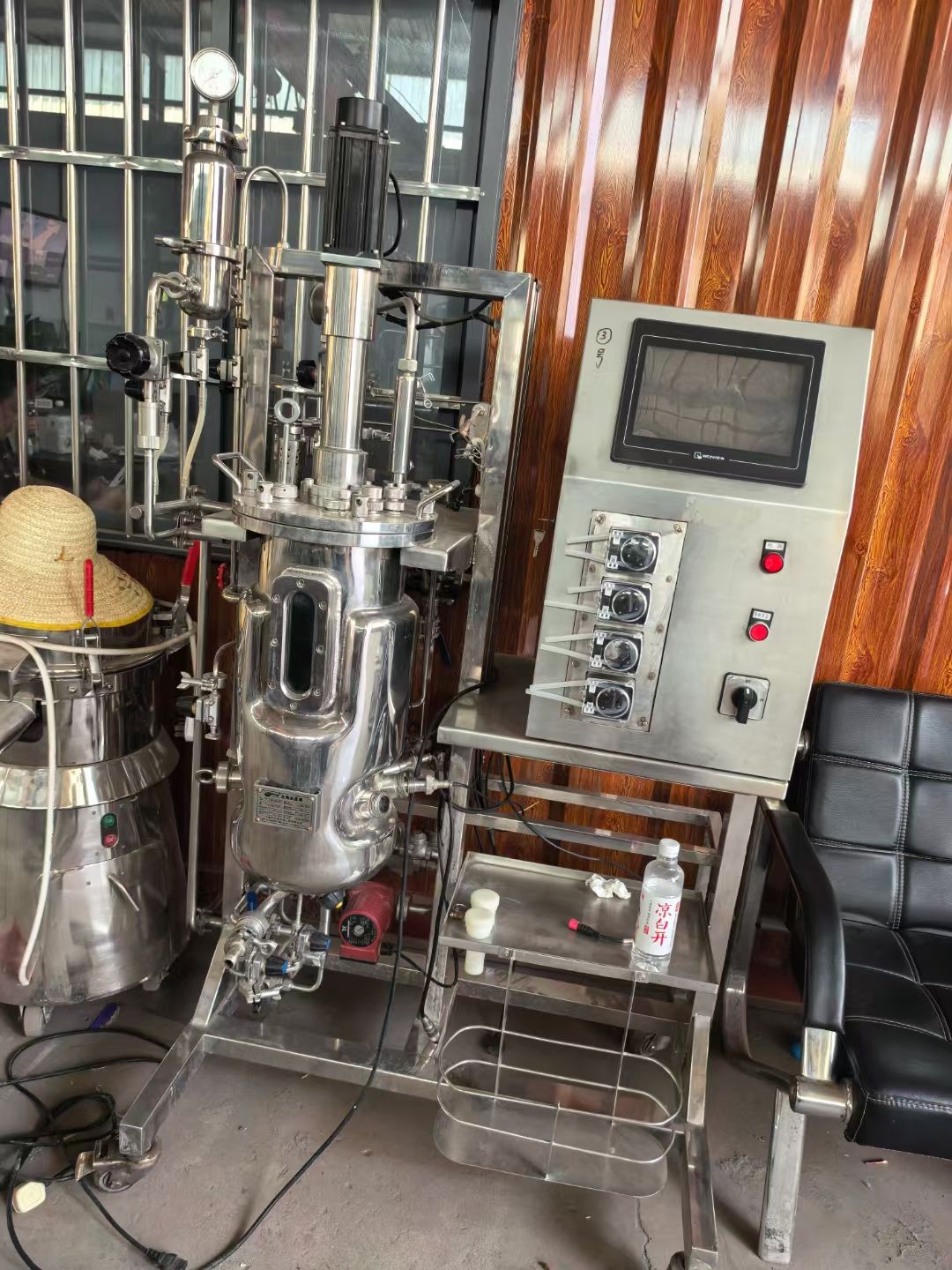 转让二手生物发酵罐 一台容积30升全自动微生物发酵-2