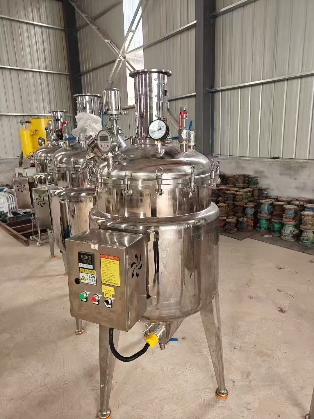 转让二手电加热发酵罐 五台容积200升全不锈钢电加-1