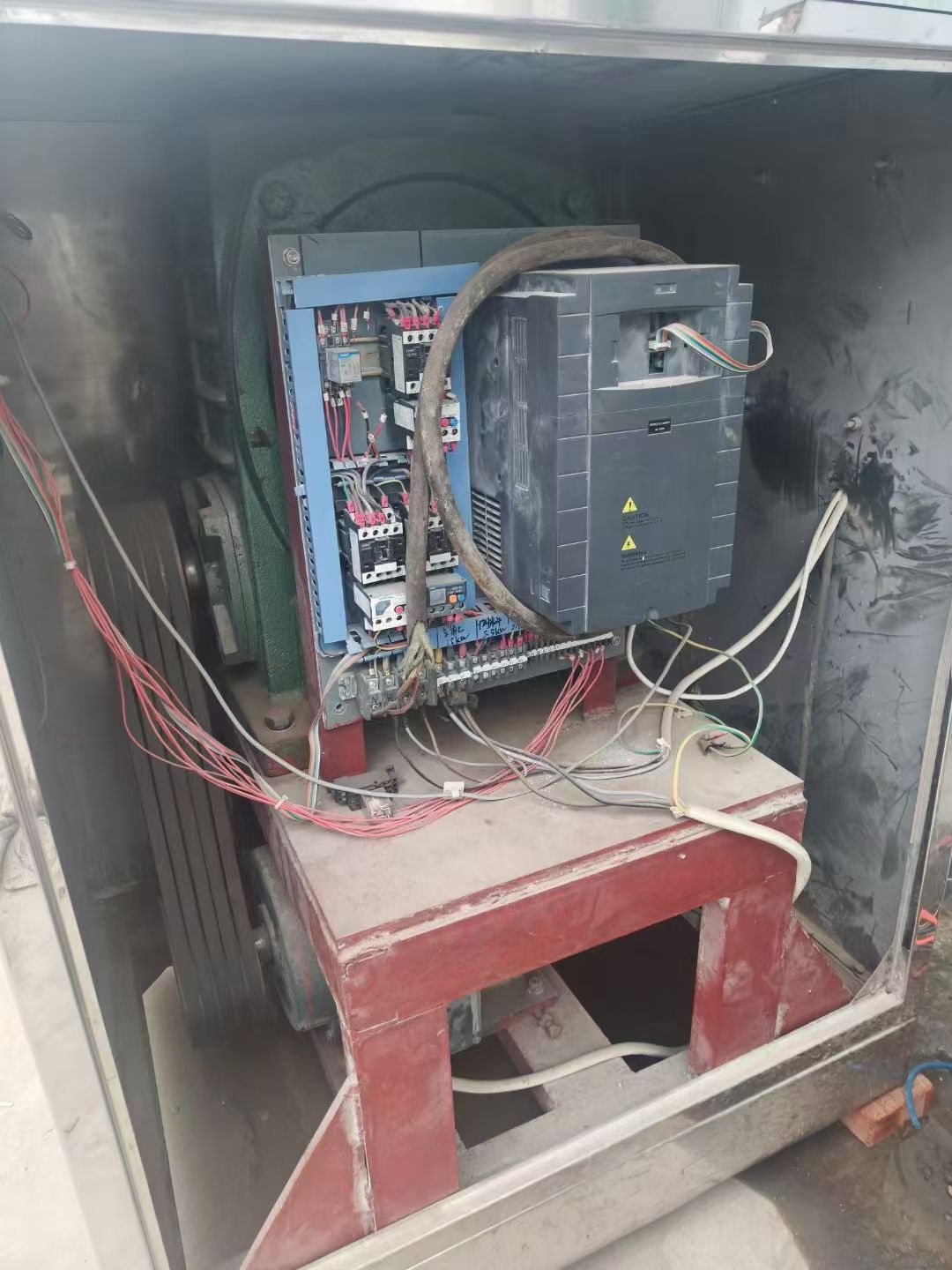 转让二手槽型混合机 一台容积1200升大型槽型混合-1