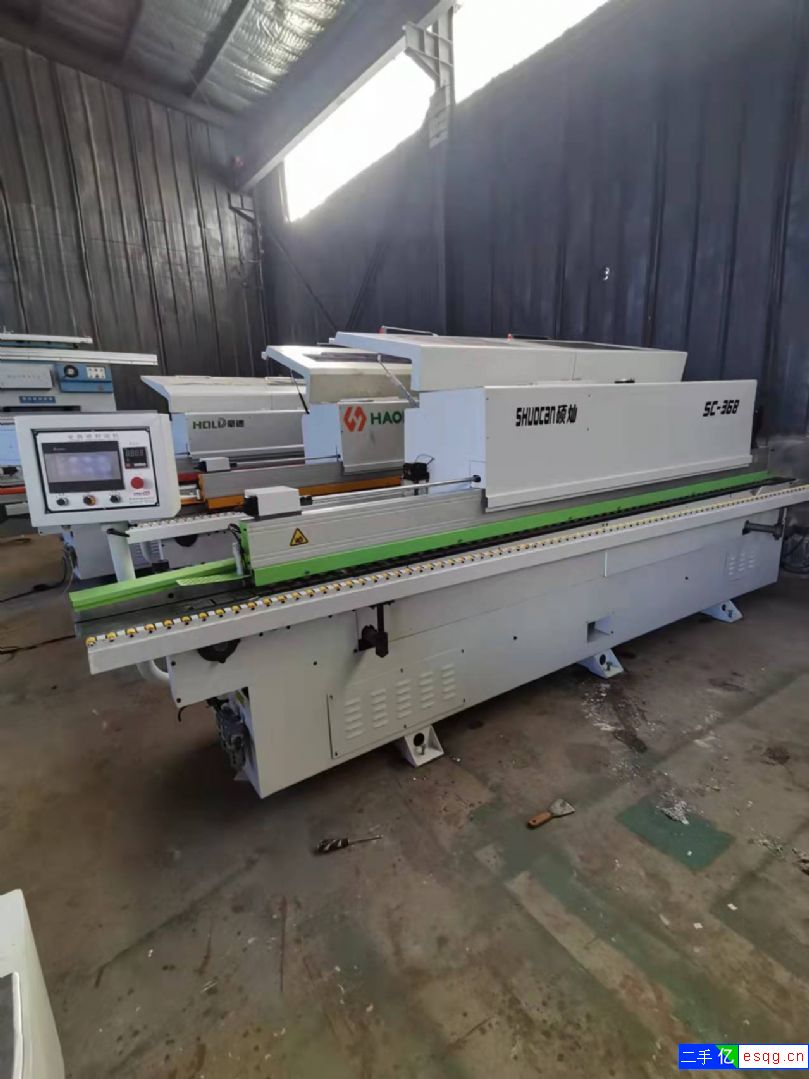 出售20年广东硕灿368全自动封边机 砂光机 侧孔-2