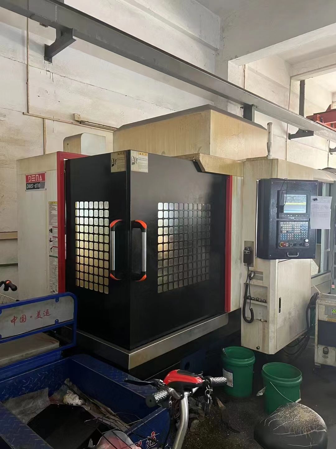 原装21年工厂在位准新德纳870精雕机,新代21M-1