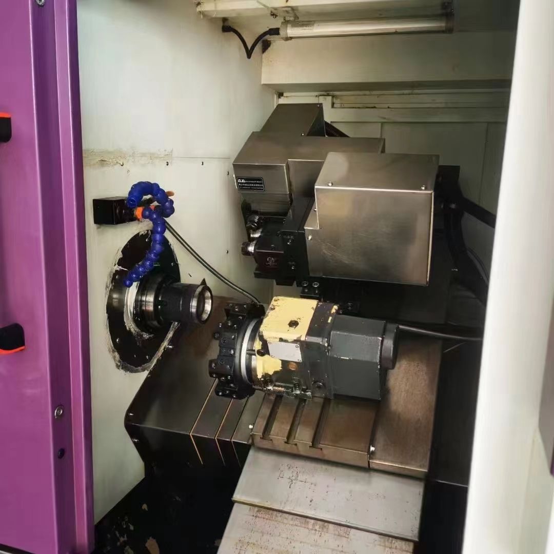 同款4台!捷鸿46车铣复合数控车床,重型铸件床身,-2