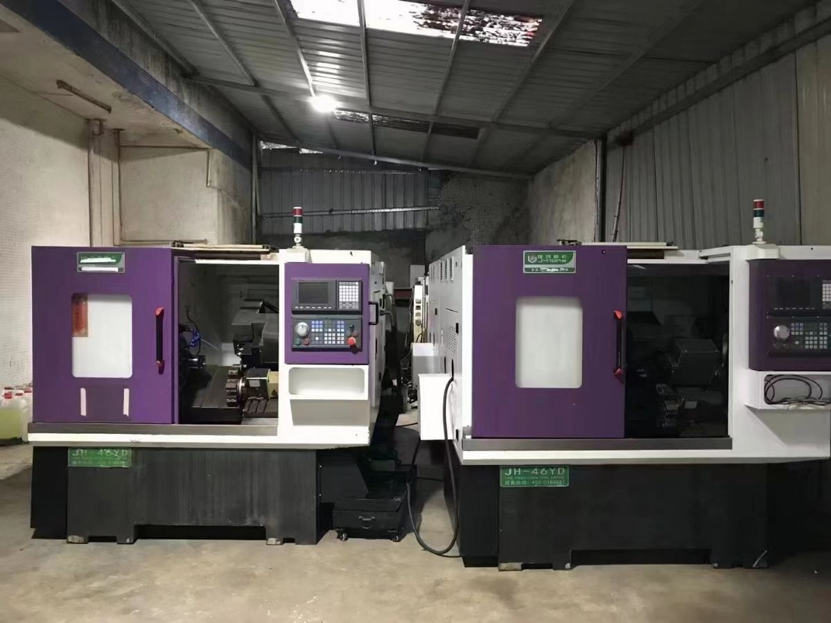 捷鸿46自动车床、新代系统、铸件一体床身、机况靓、-1