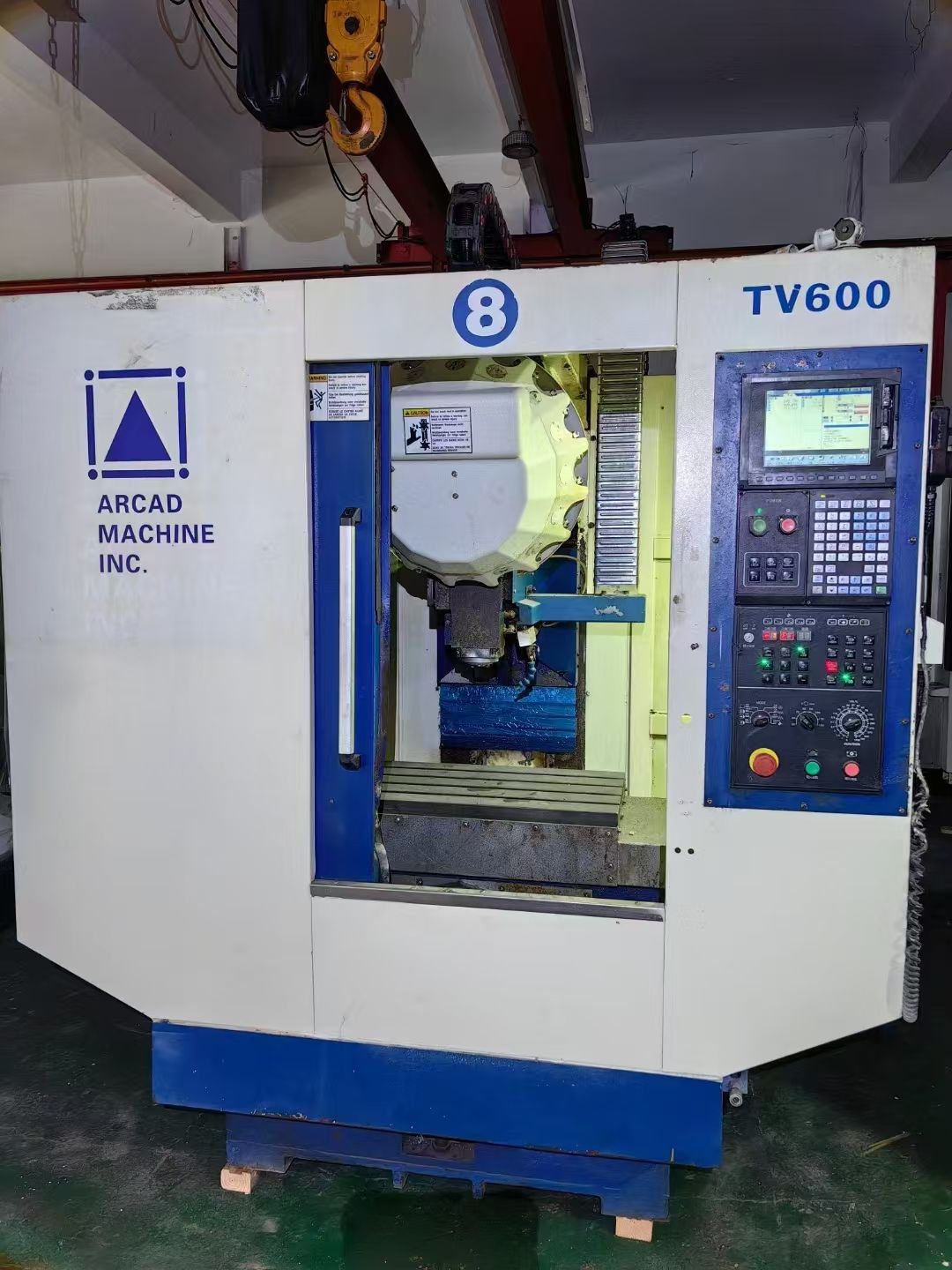 世通870精雕机,新代21MA系统。三轴35滚柱导-2