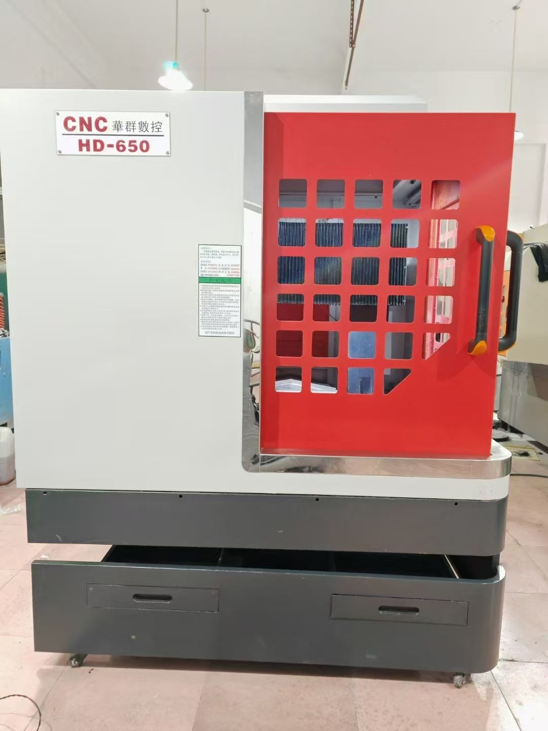 上新双胞胎华群650精雕机,新代21ma系统-2