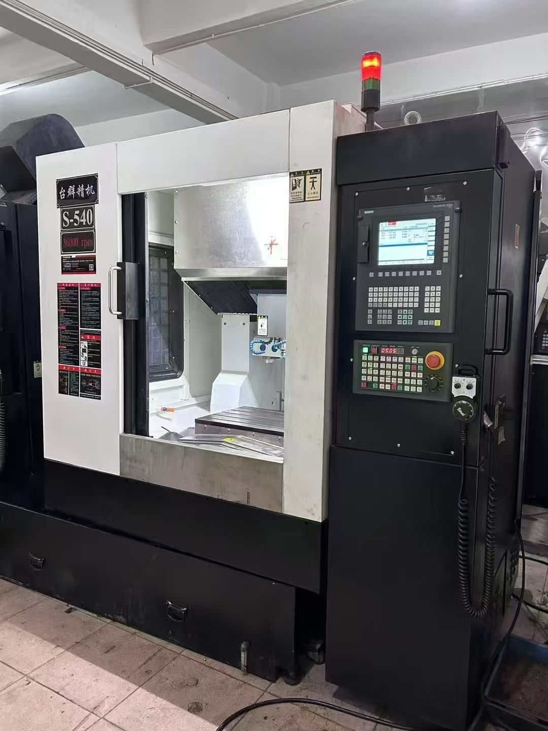 新到一批25台精品台群S540A高速精雕机,主轴I-1