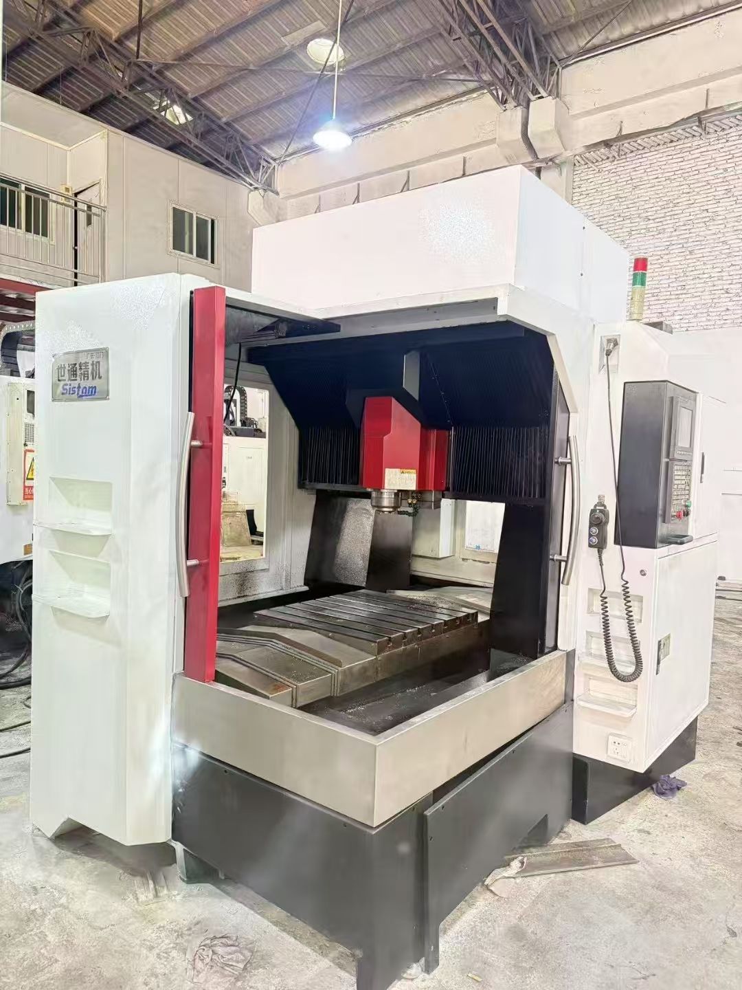 特价世通870精雕机,新代21系统,BT40带法兰-2