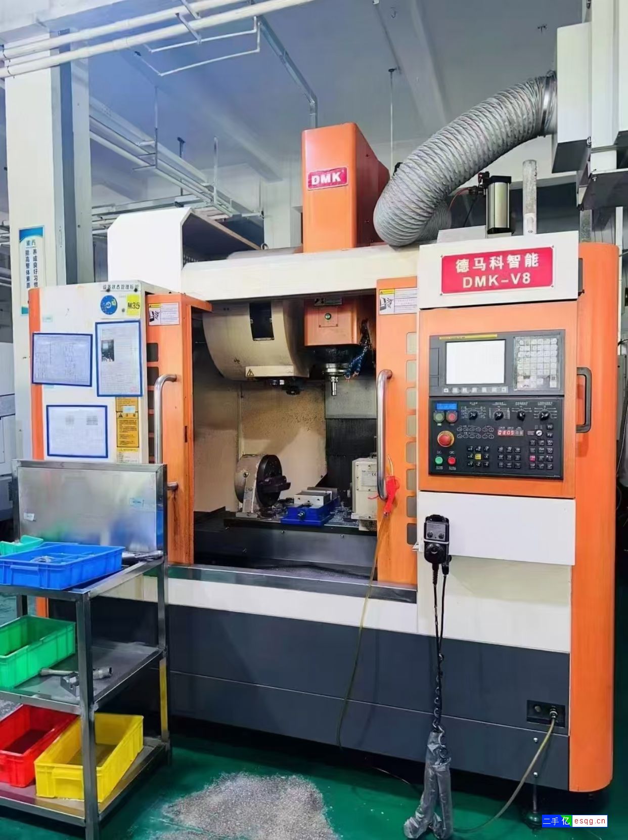 准新宝菱1690三线轨加工中心,三菱mv80系统-5