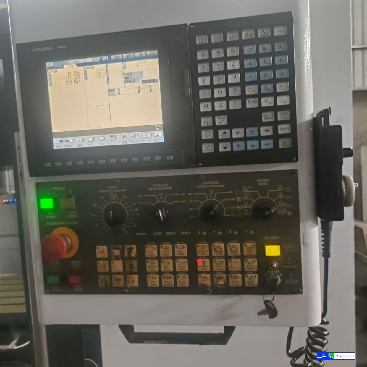 台湾仕元 VMC-966加工中心，三菱M70系统-2