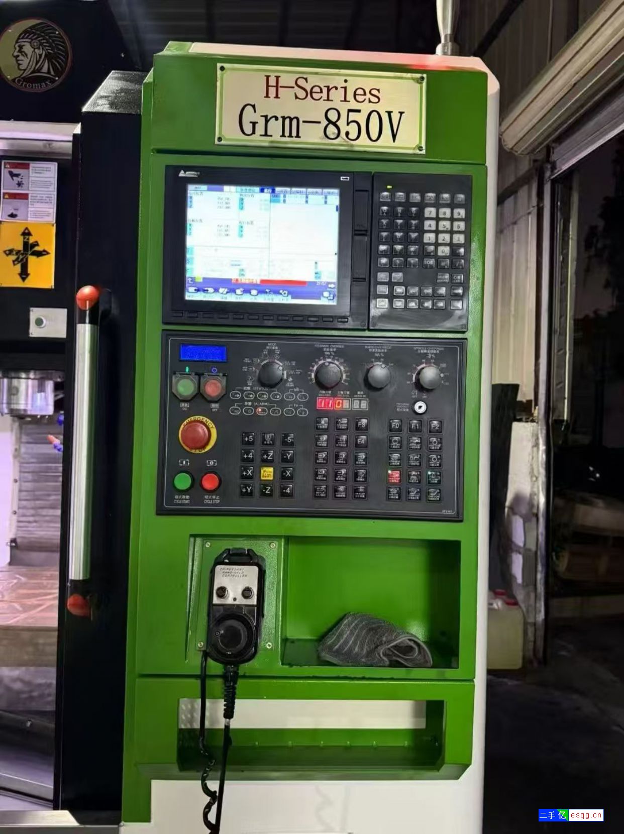 两台格勒玛850V,三菱M80系统,一台10螺距,-4